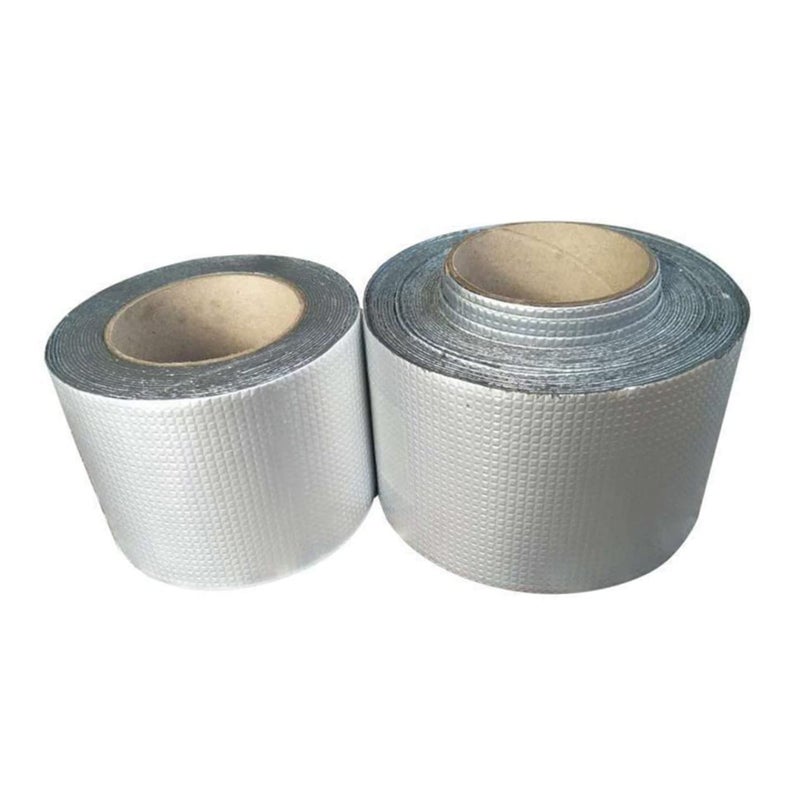 STOBAZA Super Waterproof Butyl Rubber Tape 300cm x 0.5cm for Roof Pipeline Repair Silver - Image 4